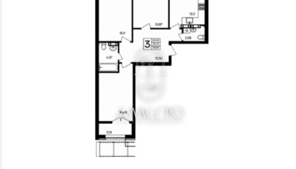 3-к квартира, 78,9 м², 4/5 эт.
